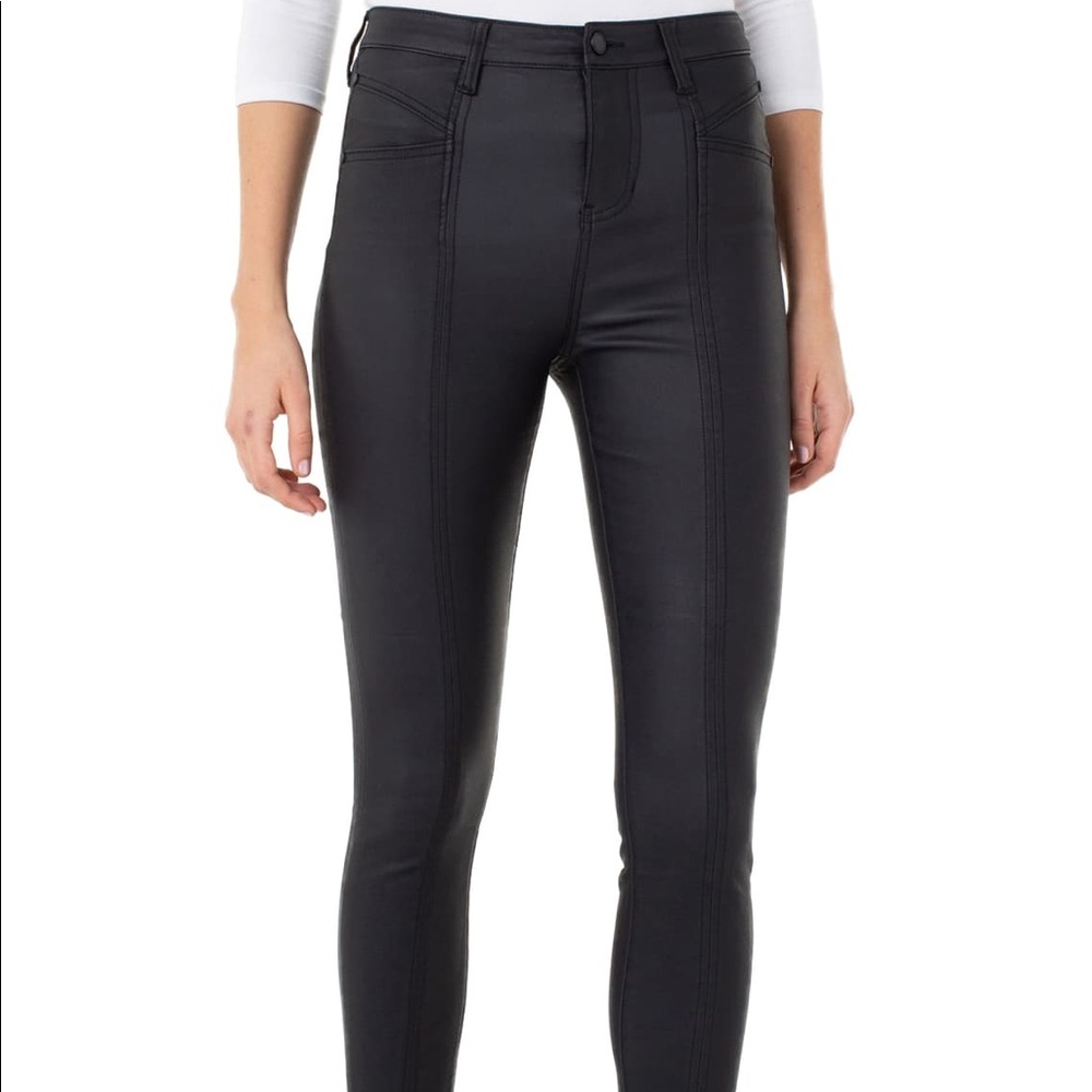 Liverpool Abby Coated High Rose Skinny